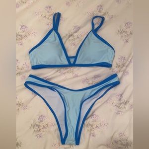 Blue shein bikini